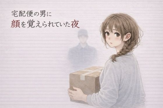 宅配便の男に顔を覚えられていた夜 ―受け取るだけのはずが― アイキャッチ画像 【無料同人エロ漫画チョイス】