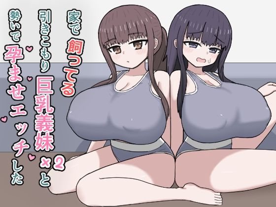 家で飼ってる引きこもり巨乳義妹×2と勢いで孕ませエッチした アイキャッチ画像 【無料同人エロ漫画チョイス】